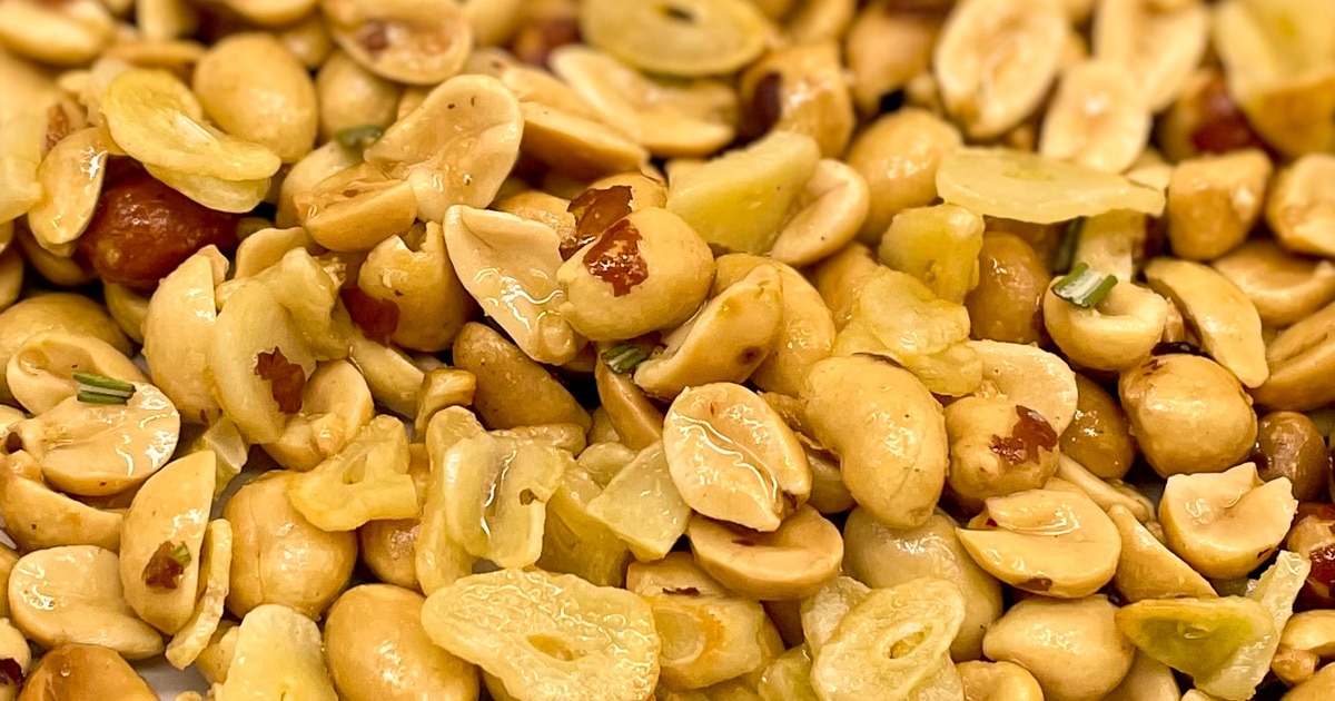 Garlic Peanuts - Two Cloves Kitchen