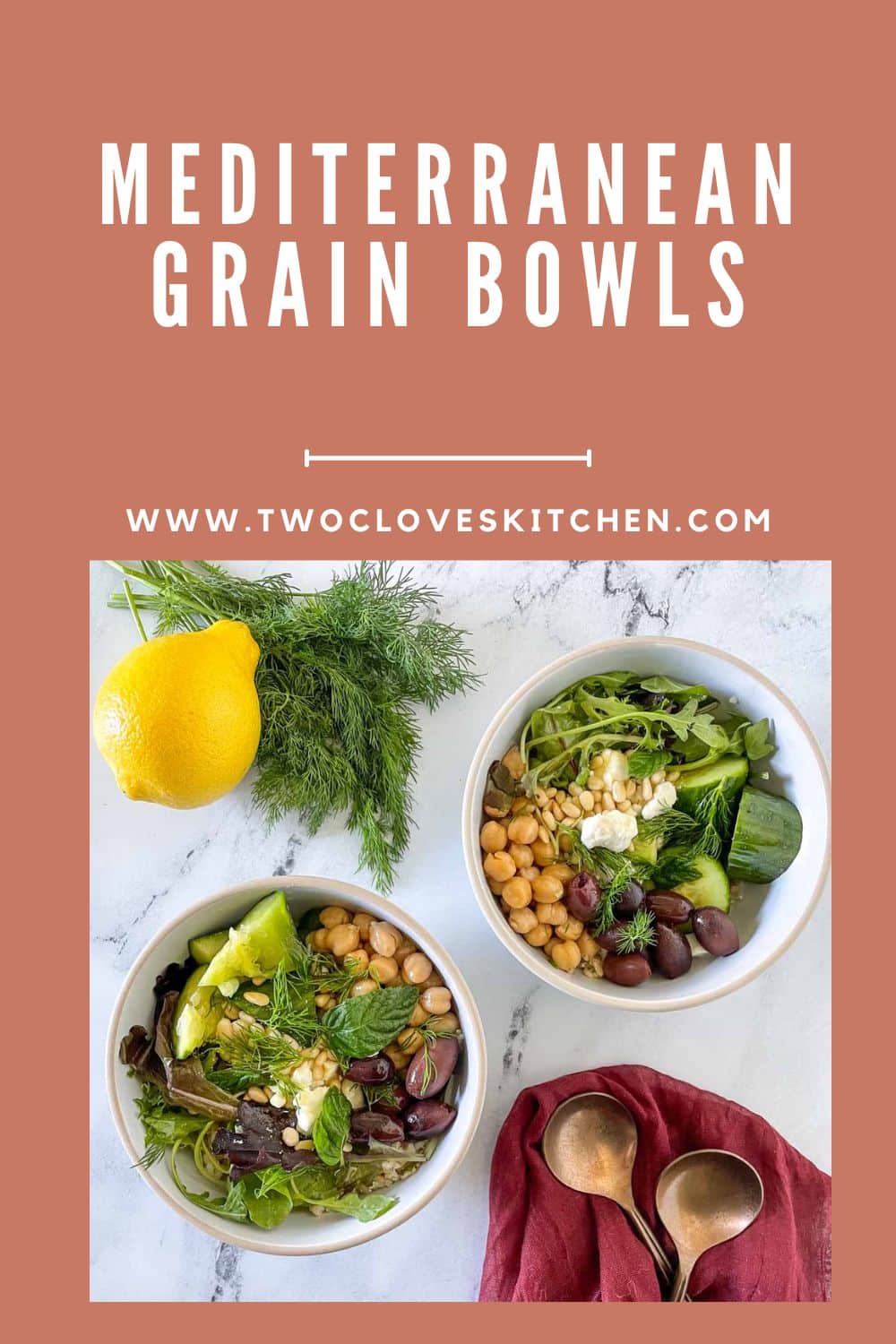 Mediterranean Grain Bowls - Two Cloves Kitchen