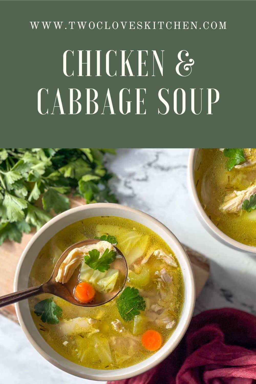 Chicken and Cabbage Soup with Ginger Two Cloves Kitchen