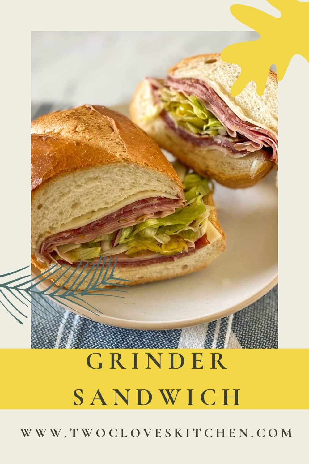 Italian Grinder Sandwich Two Cloves Kitchen