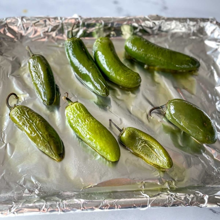Roasted Jalapeños (Oven, Stovetop, Air Fryer & Grill Directions)