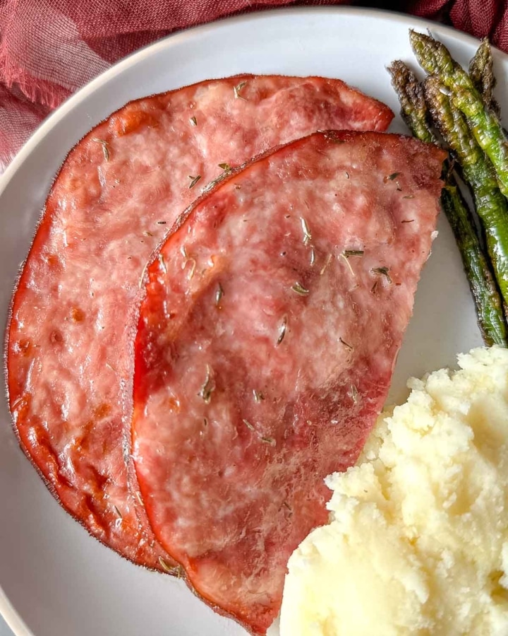 Easy Air Fryer Ham Steak Recipe Two Cloves Kitchen