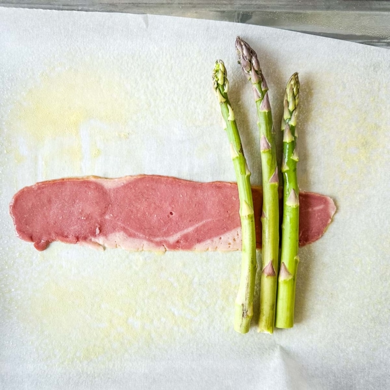 Turkey Bacon Wrapped Asparagus Two Cloves Kitchen