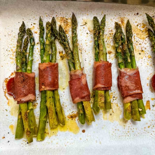 Turkey Bacon Wrapped Asparagus Two Cloves Kitchen