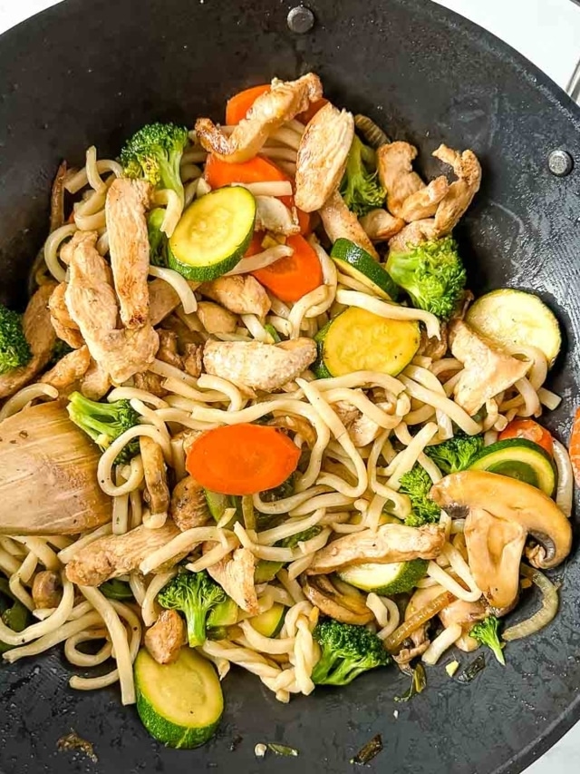 Chicken Udon Stir-Fry
