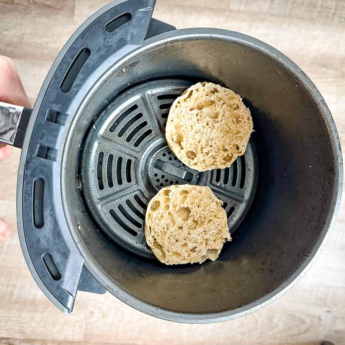 Easy Air Fryer English Muffins - Two Cloves Kitchen