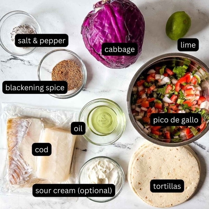 Taco Description Examples Blackened Cod Tacos - Two Cloves Kitchen
