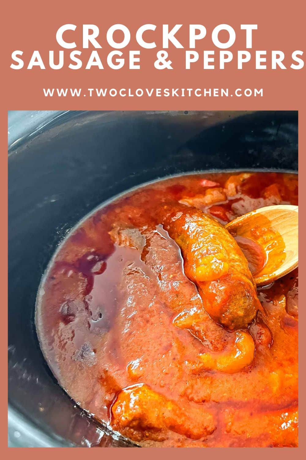 Slow Cooker Sausage and Peppers