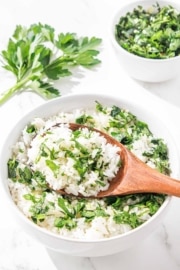 Easy Chimichurri Rice Recipe - Two Cloves Kitchen